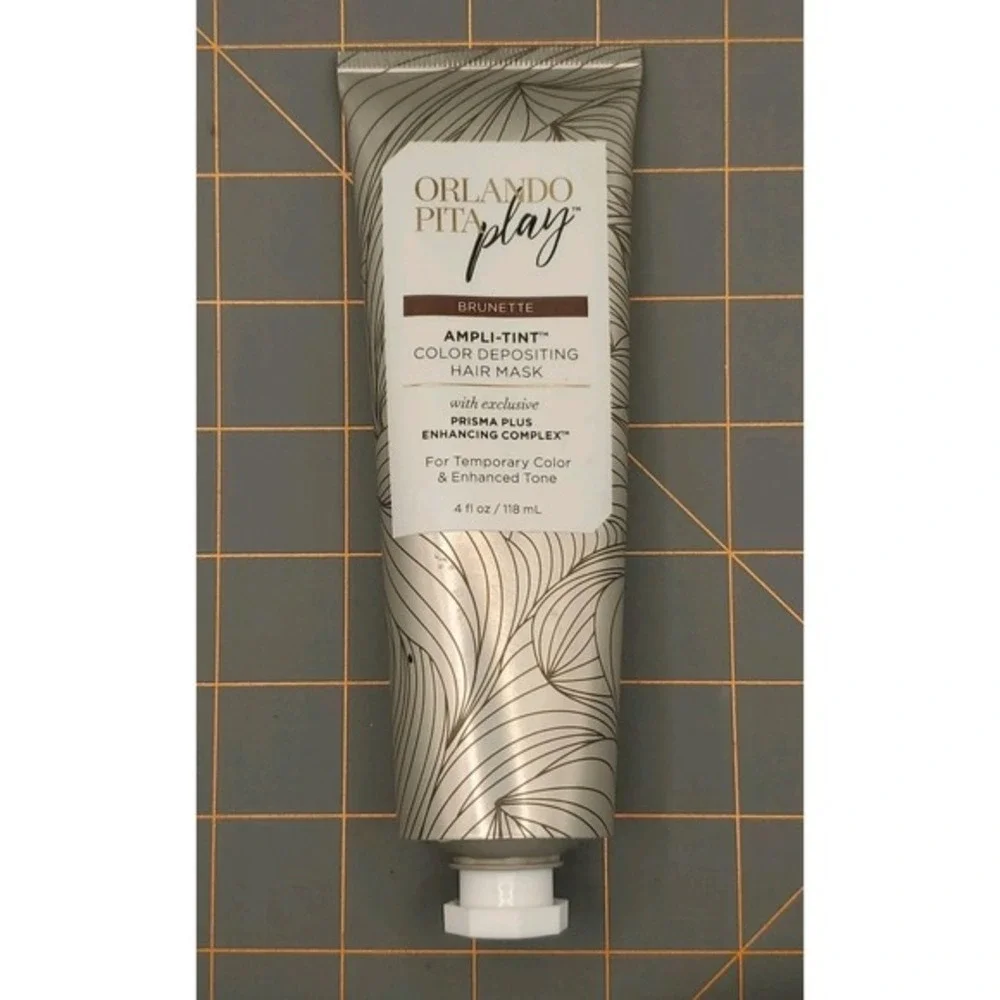 Orlando Pita Play‎ Brunette Ampli-Tint Color Depositing Hair Mask 4 Fl Oz